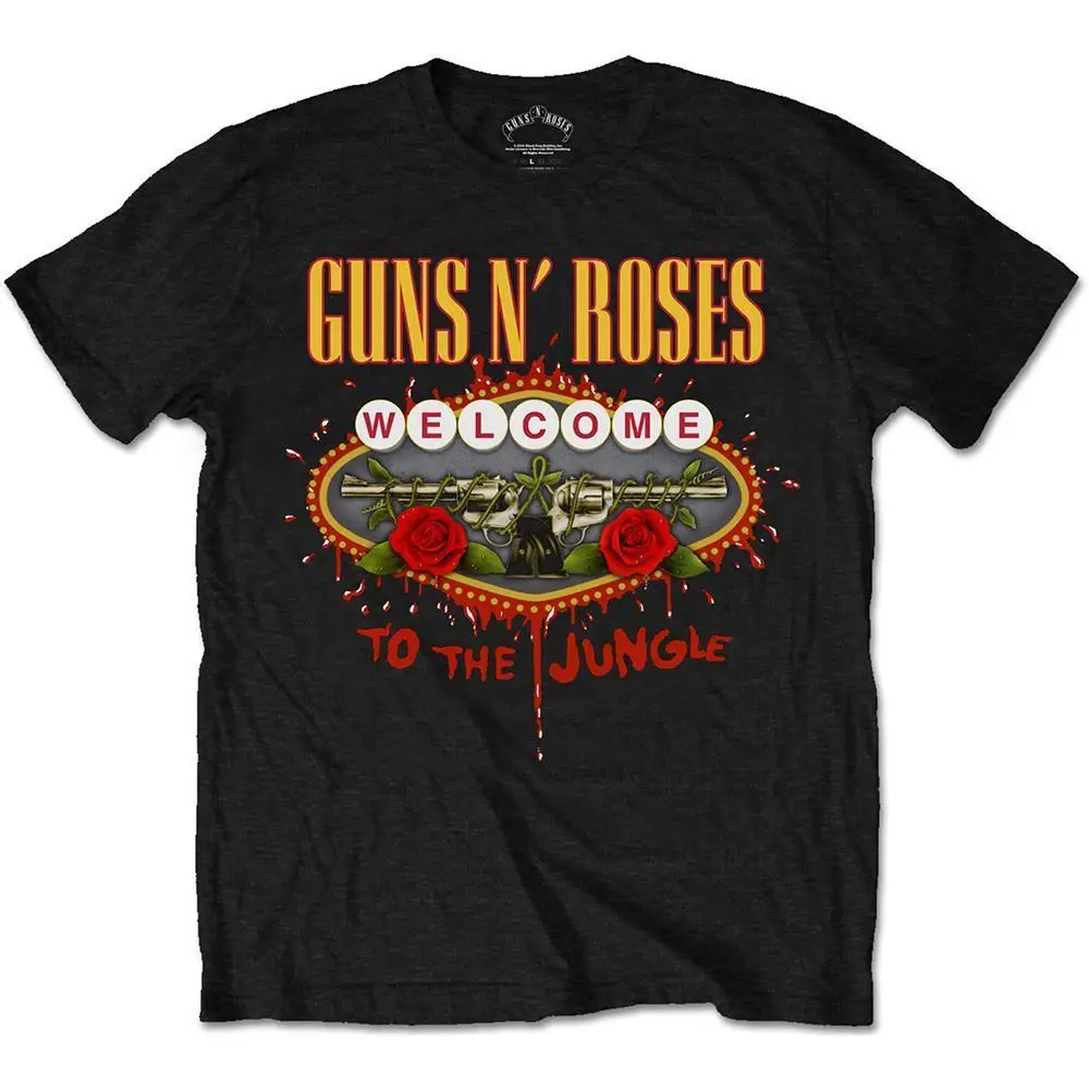 Официальный Лицензированный guns N Roses Добро пожаловать в джунгли футболка рок