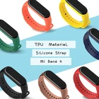Браслет Mi Band 4, силиконовый сменный ремешок для смарт-часов Xiaomi