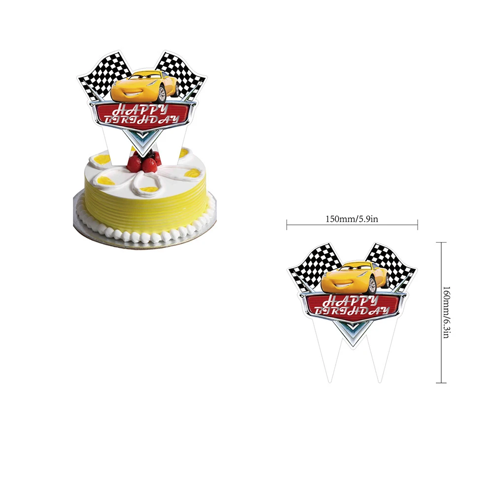 1 компл. Disney McQueen тема автомобиля латексные воздушные шары Стандартный баннер
