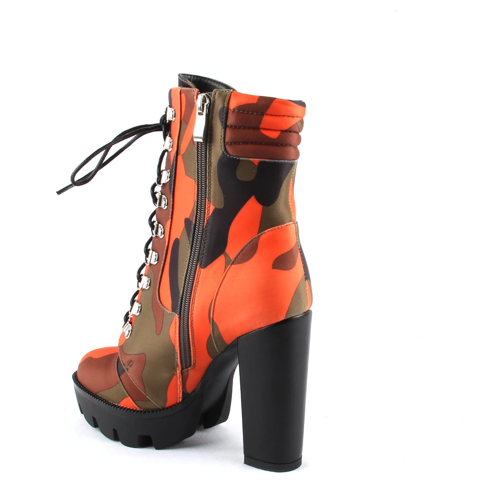 Осенние женские ботильоны в байкерском стиле модные ботинки на толстом каблуке