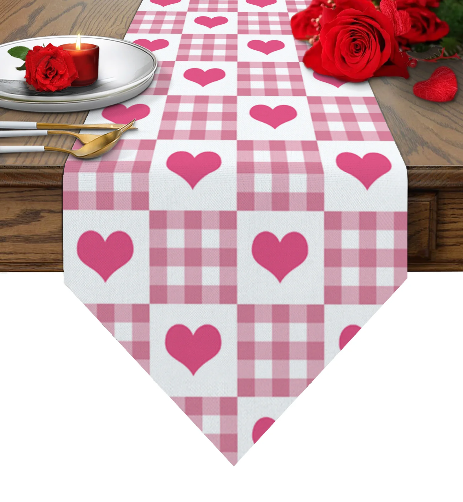 Скатерть в клетку для украшения стола на День святого Валентина | Дом и сад