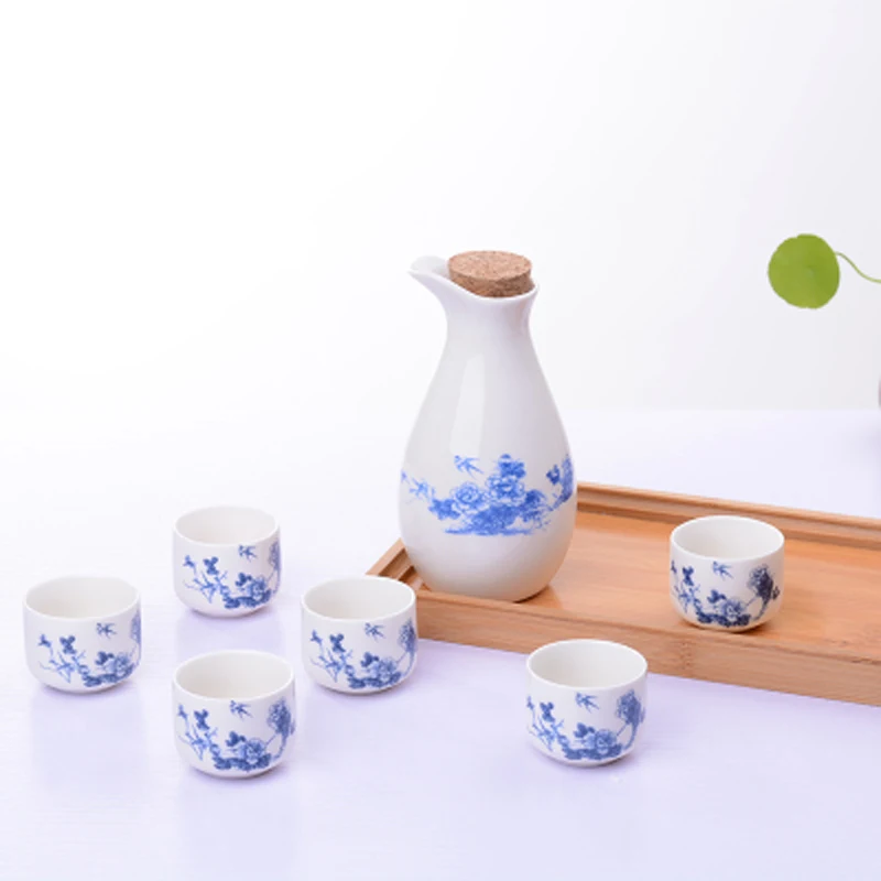 1Pot 6cup винтажный керамический горшок набор чашек японский стиль хип колбы для дома, кухни, офиса