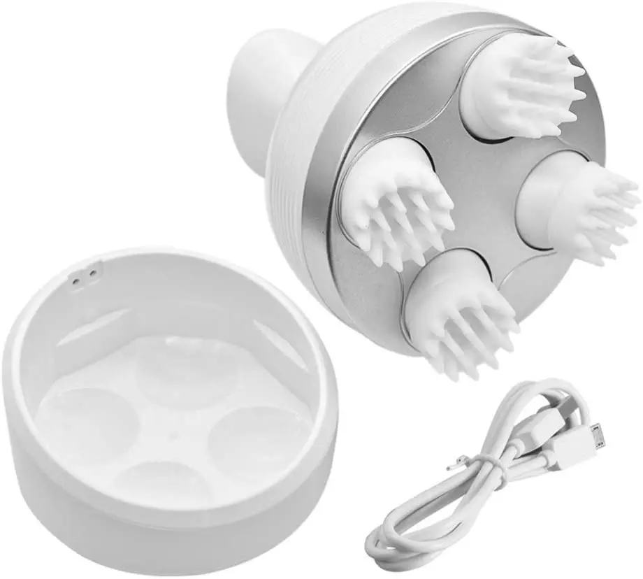 Ручной Электрический массажер для головы водонепроницаемый и Перезаряжаемый