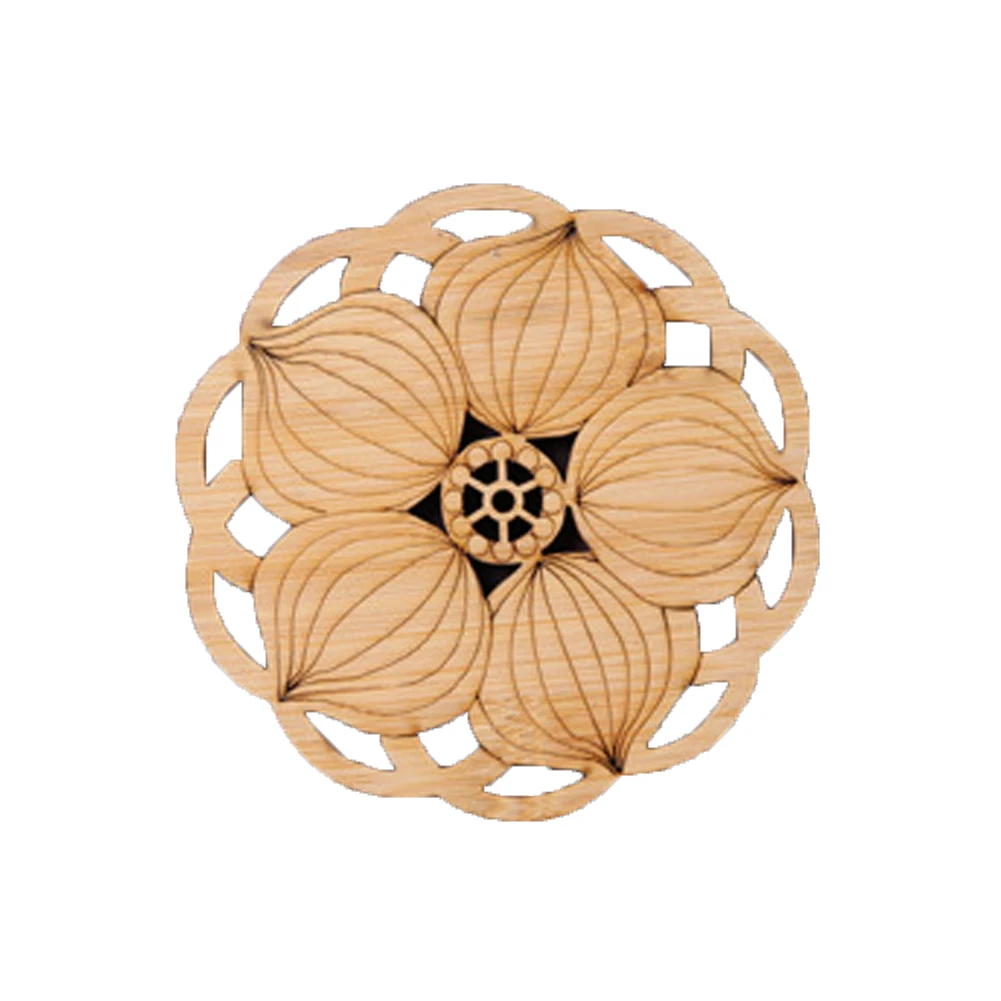 Кухня круглый лист дома Кунг Фу Чай Винтаж чашки коврики стол натуральный бамбук