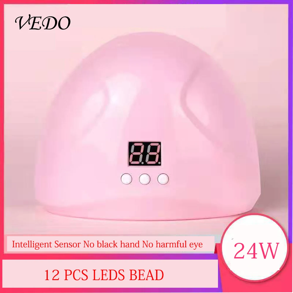 VEDO SUNONE 24 Вт USB портативный светодиодный светильник для ногтей 60s быстросохнущая Сушилка для ногтей автоматический датчик УФ-лампа для ногтей отверждающие гели для ногтей инструменты для дизайна ногтей