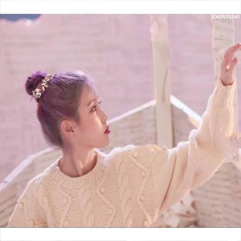 Милый Повседневный свитер kpop IU Lee Ji Eun same wind wild в стиле ретро женская зимняя