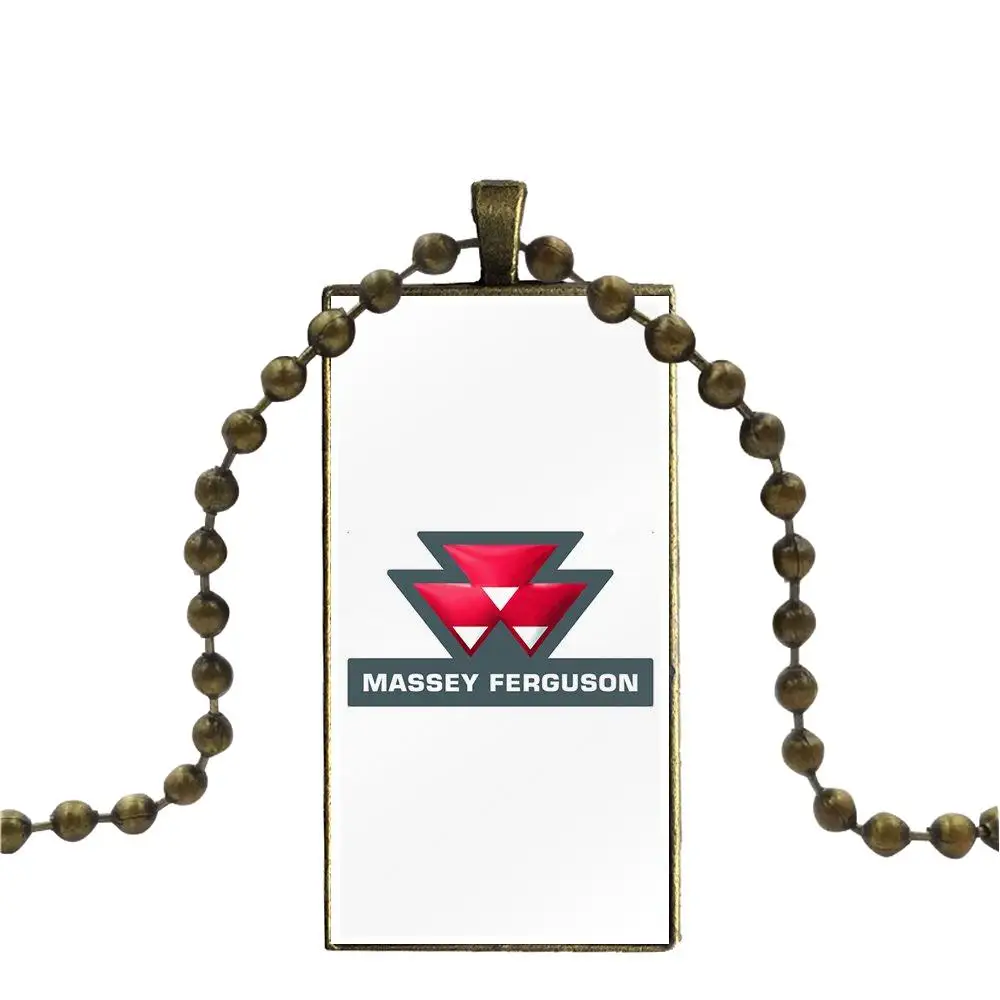 Massey Ferguson ТРАКТОРЫ фермы гонки мода стекло кабошон кулон прямоугольник ожерелье