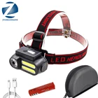 Фонарь налобный светодиодный, с аккумулятором 18650