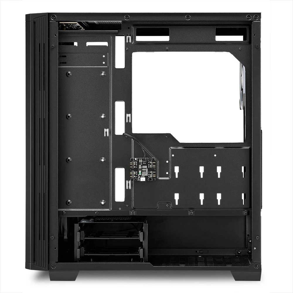 Корпус игровой для ПК Sharkoon LIT 100 RGB led чёрный (ATX закалённое стекло fan 1x120 мм + 2xUSB 3.0 1xUSB