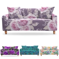 boho rose flower slipcovers sofa cover floral for living room sectional l shape sofa couch cover 1234 seater funda de sofa