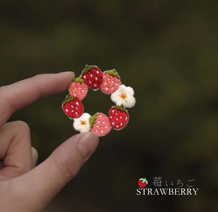 Patch hot patch on clothes fashion sweetheart strawberry doughnut pattern clothing repair DIY design accessories | Дом и сад