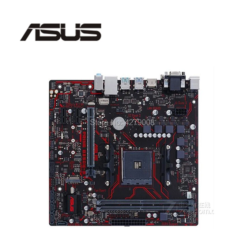 Для ASUS PRIME B350M E оригинальная материнская плата Гнездо AM4 DDR4 B350 рабочего