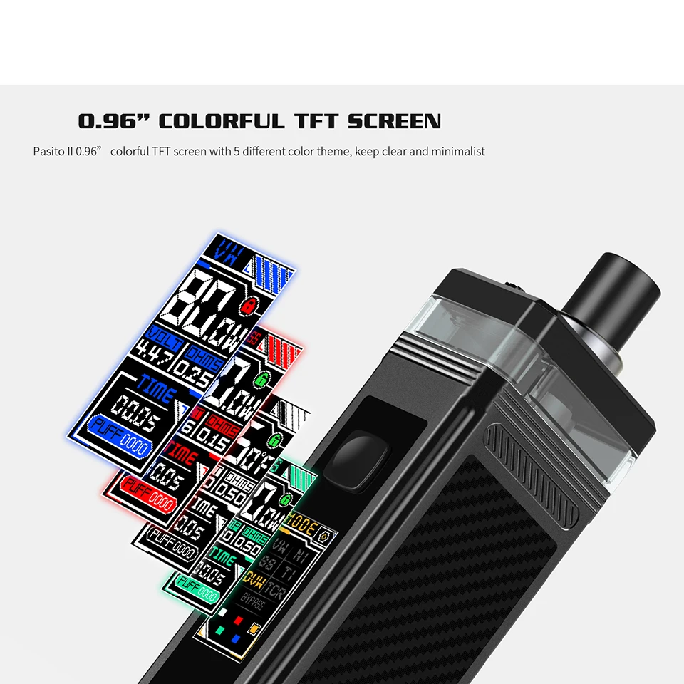 Набор для вейпа Smoant Pasito II батарея 2500 мАч с картриджем 6 мл разъем 510 3 5-дюймовый