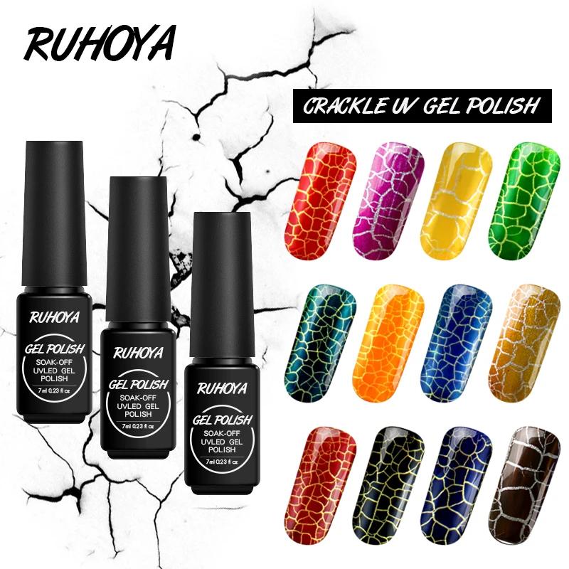 Ruhoya лак для ногтей Полупостоянный гель удаляющийся замачиванием Дизайн макияж |