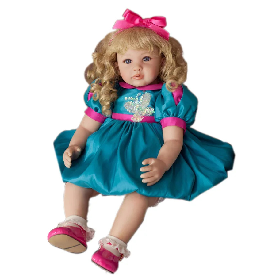 60 см силиконовые виниловые куклы реборн реалистичные для маленьких девочек