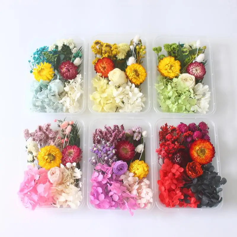 Ароматические свечи ручной работы 1 компл./Лот плавающие цветы сушеные материалы