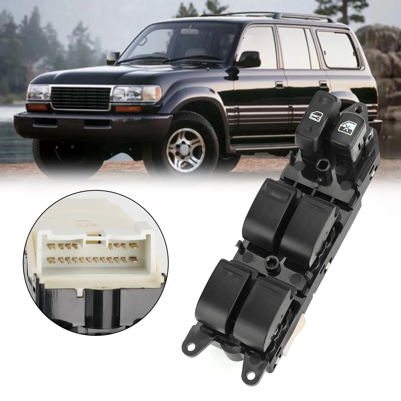 

Переключатель Стеклоподъемника Topteng 84820-60100 для Toyota Land Cruiser 2001-2002