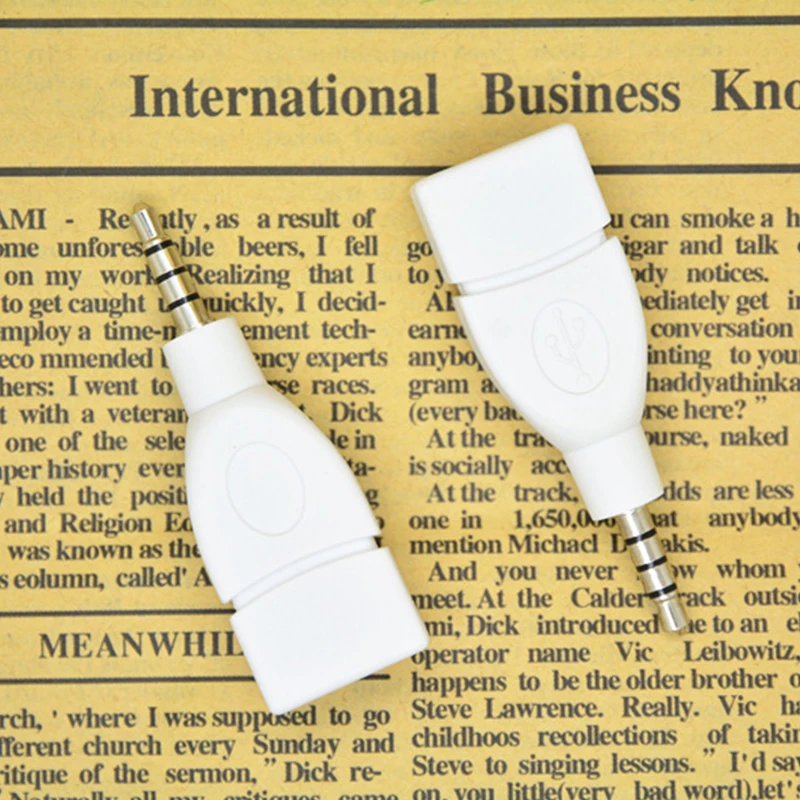 Авто аудио адаптер конвертер флеш накопитель USB с гнездовым до 3 5 мм штекер