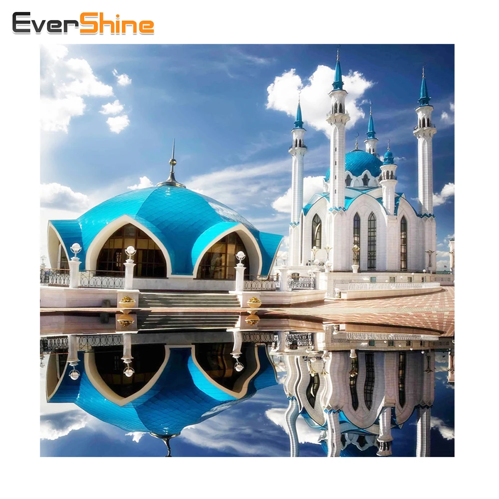 EverShine 5D DIY алмазная живопись Религия полная квадратная Алмазная вышивка мечети
