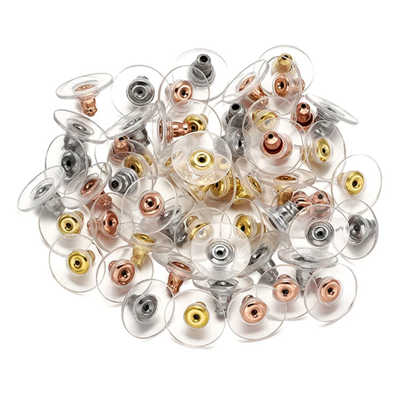 

1 Набор 60 шт. разноцветные гайки из нержавеющей стали 304 с пластиком для изготовления ювелирных изделий серьги фурнитура 12x12x6 мм отверстие: 1 ...