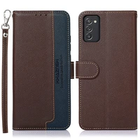 for samsung galaxy a03s 2021 luxury case rfid blocking 360 protect leather shield texture book etui for samsung a03s flip cover