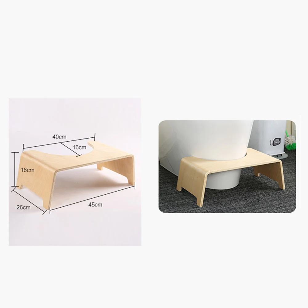 

Toilet Step Stool Anti Constipation Strong Bearing Wear Resistin Multifunction Bathroom Squat Potty Foot Stool