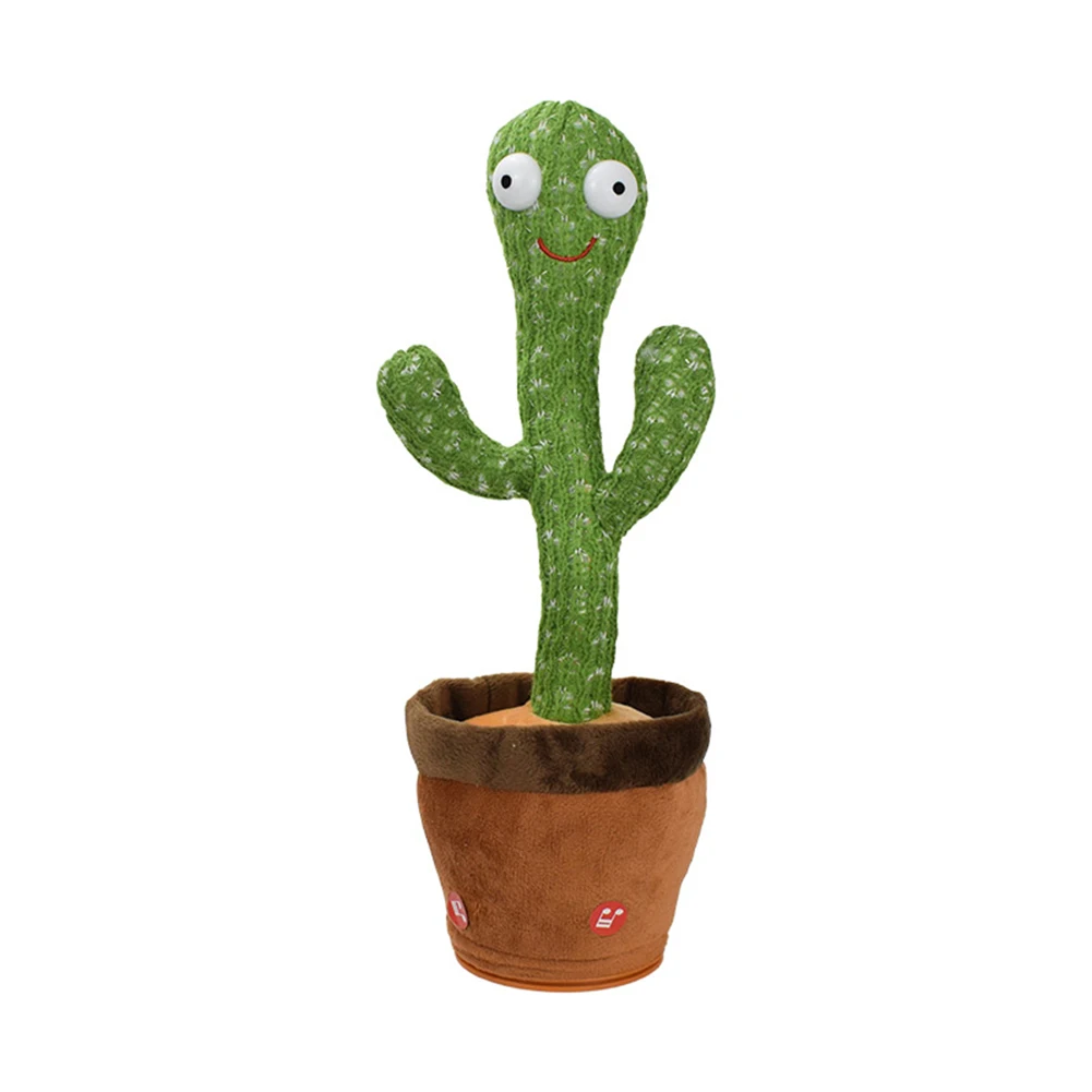 Dancing Cactus Electron Plush Toy Soft Plush Doll Electronic Stuffed Animals For Children Girls Boys Baby Xmas Gift Party Decor