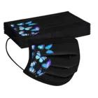 20 шт одноразовая маска для лица с принтом бабочки черный защитные маски Mascarillas 3 слоя Нетканая маска для лица маски Mondmasker