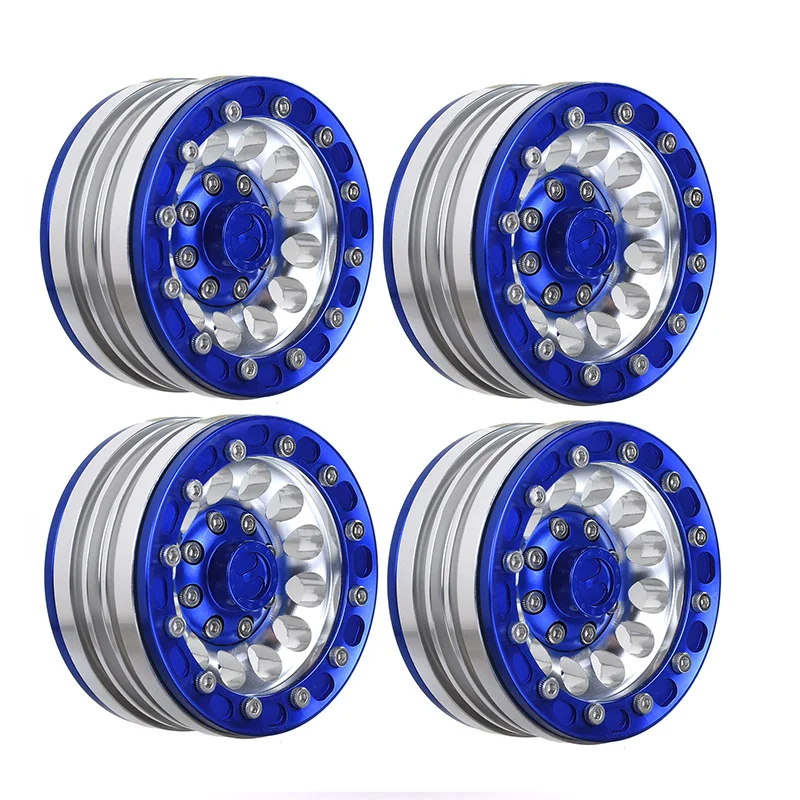 

4Pcs 1.9 Inch Beadlock Wheels Rims for 1/10 RC Crawler Axial SCX10 SCX10 II 90046 AXI03007 Traxxas TRX4 D90