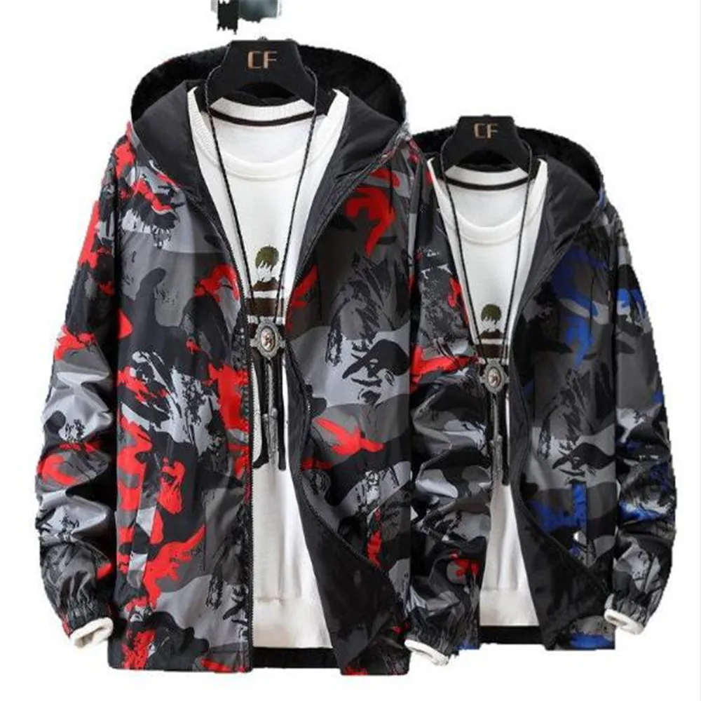 

Куртка мужская камуфляжная с добавлением удобрений по бокам, весна-осень