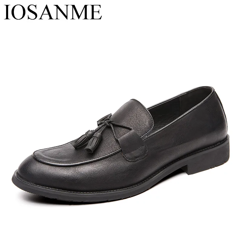 

Деловые кожаные туфли с кисточками, рабочие мужские итальянские туфли высшего качества, деловая мужская обувь, Свадебный костюм, элегантны...