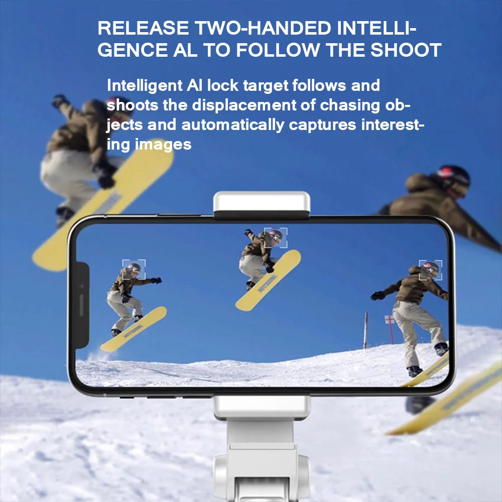 Автоматическая умная селфи палка для съемки с поворотом на 360 градусов