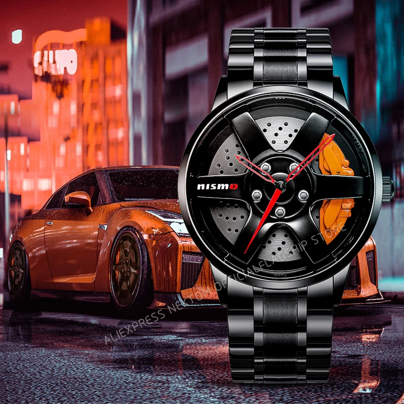 Топ бренд обод колеса автомобиля концентратора часы Для мужчин одежды с принтом