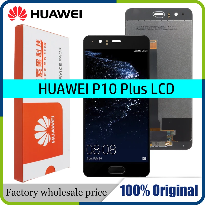 Оригинальный жк дисплей 5 дюйма для Huawei P10 Plus с сенсорным экраном женский цифровой