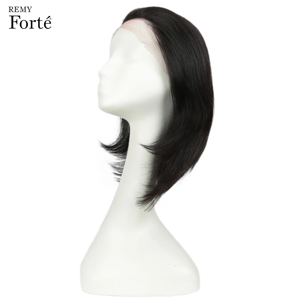 Remy Forte парики из натуральных волос на кружеве короткие светлые прямые настоящие