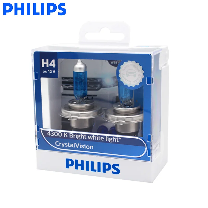 Лампа галогенная Philips H4 9003 HB2 12 В 60/55 Вт 4300 К 12342CVSM | Автомобили и мотоциклы