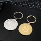 Новые памятные коллекционерами биткоинов, монета кольцо для ключей с монетой, брелок для ключей, подарки друзьям