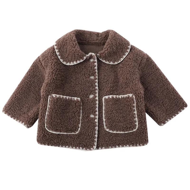

Girls Warm Winter Coat Thickened Faux Fur Fashion Long Kids Hooded Jacket Coat for Girl Outerwear Girls Clothes