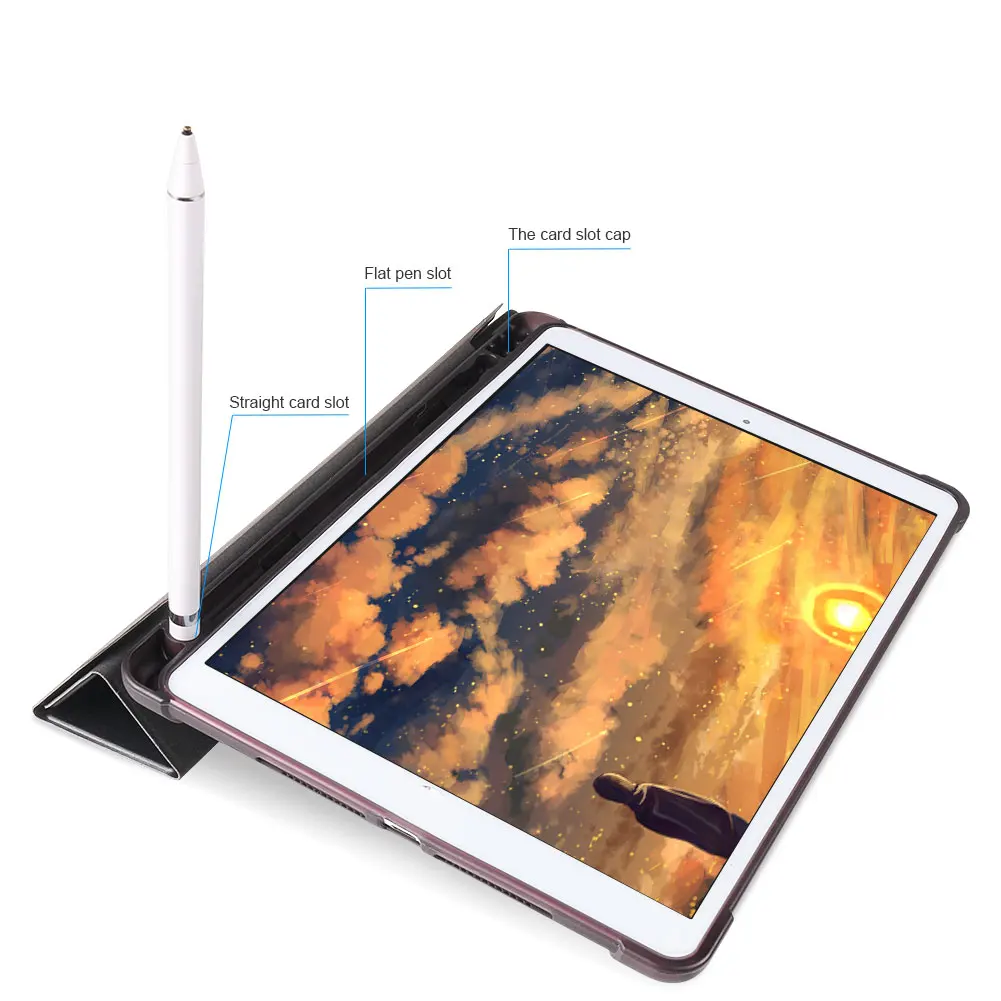 Чехол для планшета iPad 10 2 2019 7 го поколения с держателем карандашом чехол
