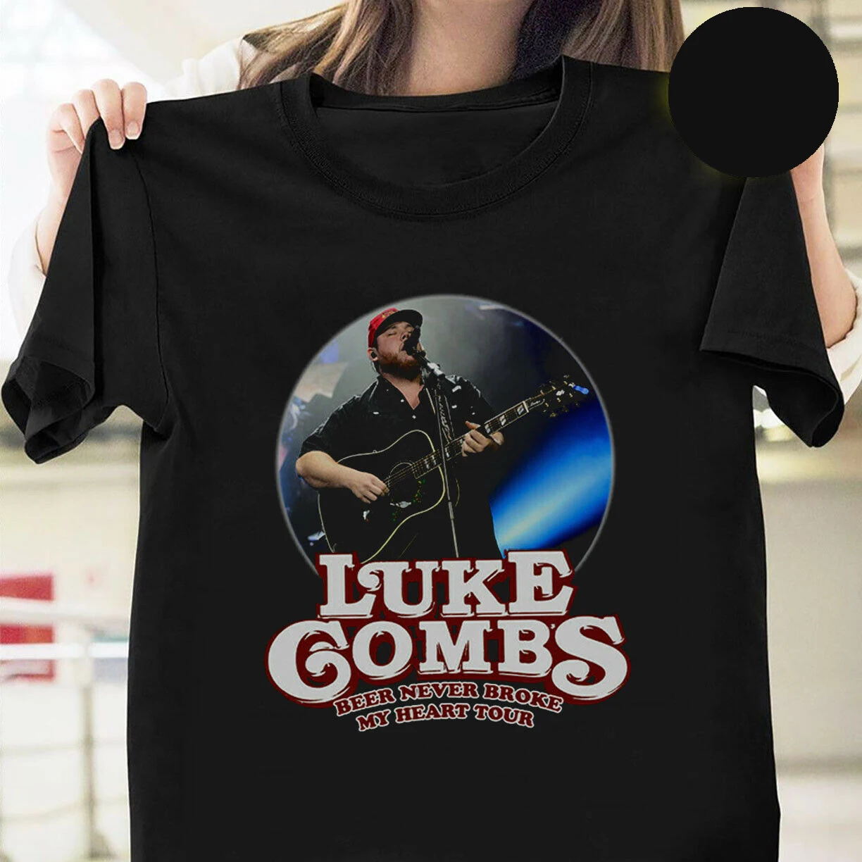 Luke Combs Beer Never Broke My Heart Tour Concert 2019 T Shirt Black Size S-3XL New Fashion Mens Short Sleeve Cotton |