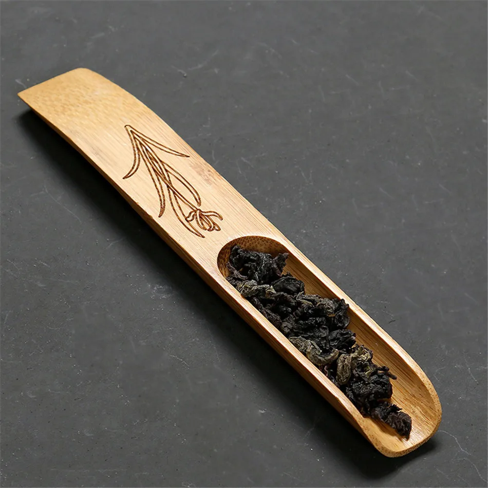 

Изысканная деревянная чайная ложка в форме рыбьего хвоста, ложка для чая, чайная посуда, аксессуары, чайная Лопата для дома, чайного дома, оф...