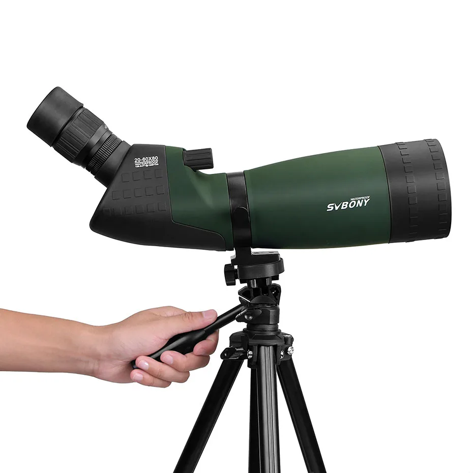 SVBONY SV22 Зрительная труба 20-60x80 BAK4 FMC Водонепроницаемый зум телескоп азот без штатива металлический корпус Высокое качество F9322G