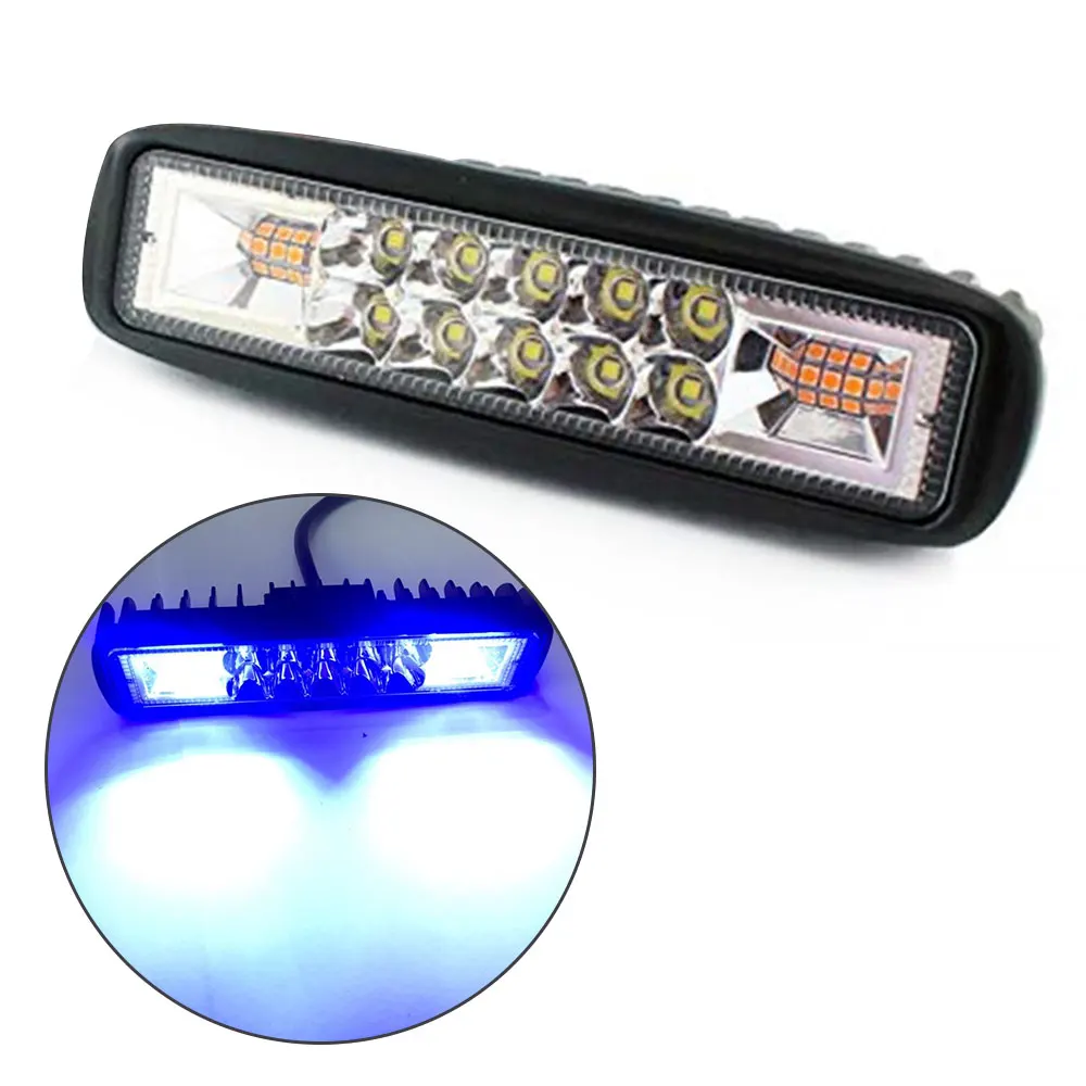 Signal Light Motorcycle Truck Trailer Strobe Flash Work LED Bar 48W For Off-road 4x4 ATV JEEP SUV Car Accessories 12V O21 | Автомобили и