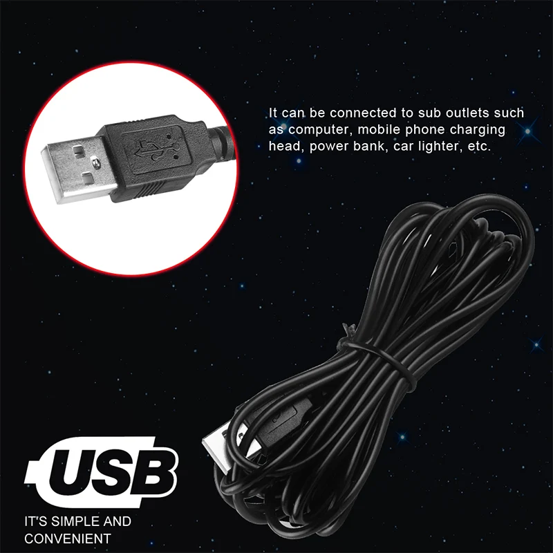 Racbox USB атмосферный свет Автомобильный интерьер RGB красочный музыкальный звук