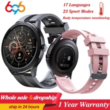 QS29 Sports Smart Watch Bluetooth Call Waterproof Smartwatch Body Temperature Monitor Heart Rate Blood Pressure For Huawei Phone