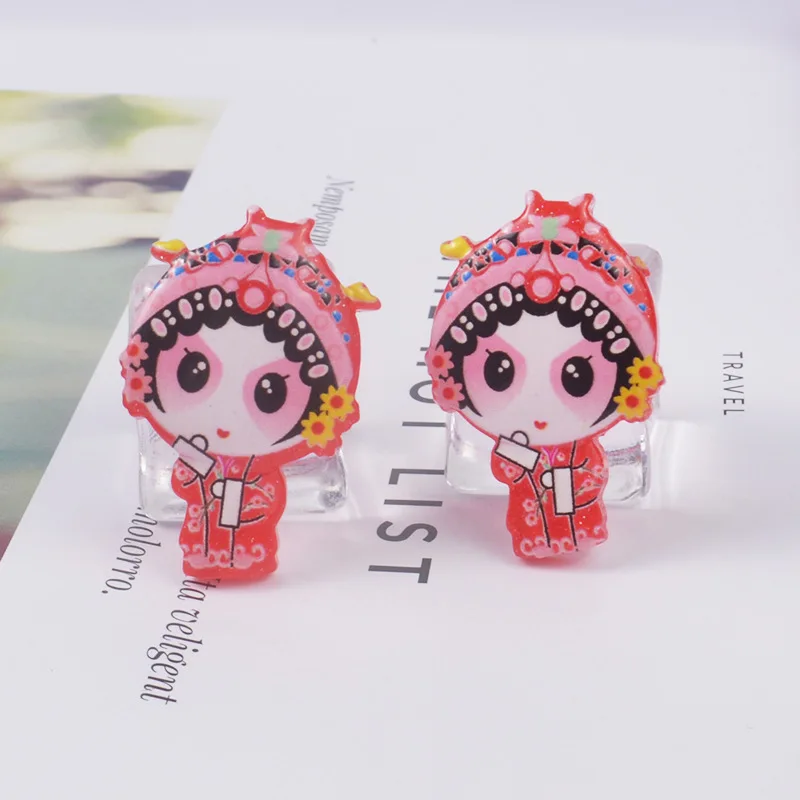 5 шт. имитация китайской традиционной оперы слизи амулеты игрушки из смолы