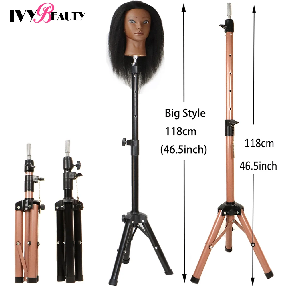 

Mannequin Manikin Head Tripod Adjustable Wig Tripod Stand Holder For Wigs Heads Hairdressing Training Head Wig Making Tools