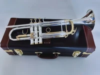 bach lt180s 72 bb super trumpet musical instrument surface silver plated brass bb trompeta professional with case