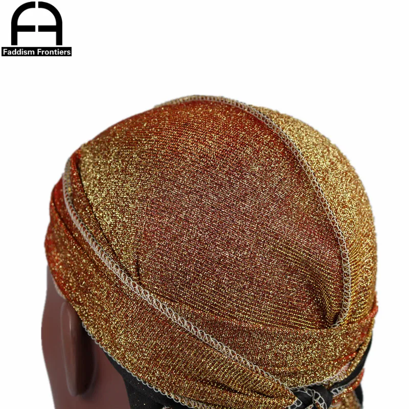 Блестящие шелковые банданы с длинным хвостом для мужчин и женщин |