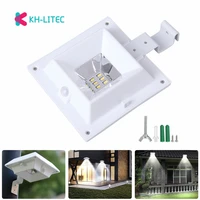 khlitec 6 led solar powered gutter solar light with bright pir motion sensor for house garden wall fence yard shed walkways